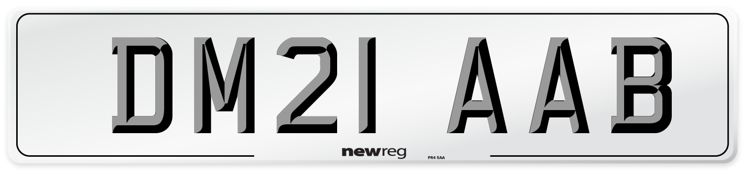 DM21 AAB Number Plate from New Reg